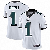 Nike Men & Women & Youth Eagles 1 Jalen hurts White Vapor Untouchable Limited Jersey Dzhi,baseball caps,new era cap wholesale,wholesale hats